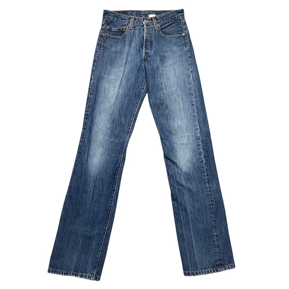 Vintage Levi's 501 Jeans 28x34 Straight Denim Y2K 2000s Classic Fade